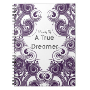 デジタル紫色の芸術を転がること ノートブック
