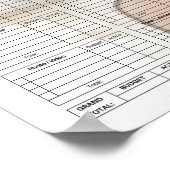 デジタル結婚写真の予算プランナー ポスター (角)