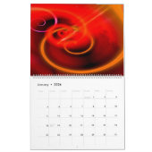 デジタル絵画コンピュータ抽象芸術 カレンダー (1月 2026)