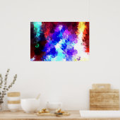 デジタル絵画抽象芸術プリントポスター ポスター (キッチン)