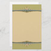 デジタル繊細なレース文房具 便箋 (正面/裏面)