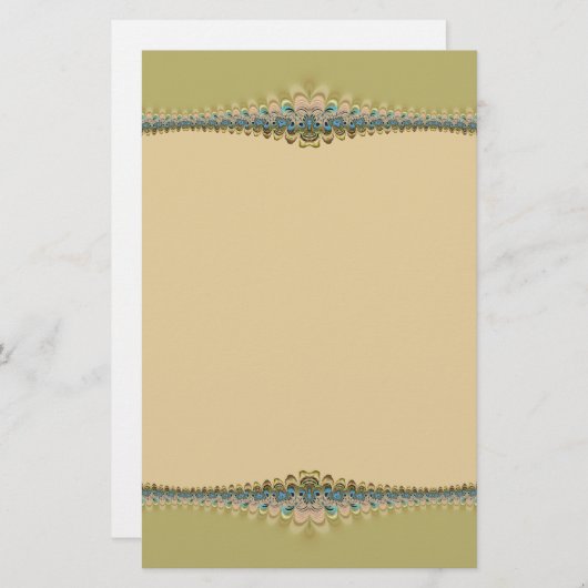 デジタル繊細なレース文房具 便箋 (正面/裏面)