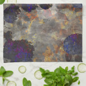 デジタル背景フローラ/花柄 キッチンタオル (折り畳み)