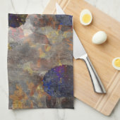 デジタル背景フローラ/花柄 キッチンタオル (四つ折り)