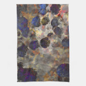 デジタル背景フローラ/花柄 キッチンタオル (縦)