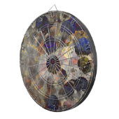 デジタル背景フローラ/花柄 ダーツボード (正面右)