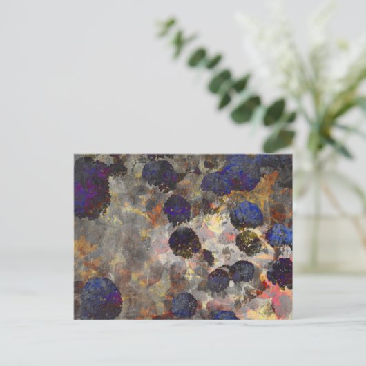 デジタル背景フローラ/花柄 ポストカード (スタンド正面)