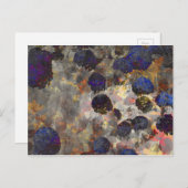 デジタル背景フローラ/花柄 ポストカード (正面/裏面)