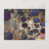 デジタル背景フローラ/花柄 ポストカード (正面)