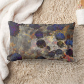 デジタル背景フローラ/花柄 ランバークッション (ブランケット)