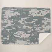 デジタル自然迷彩柄 シェルパブランケット (正面(横))