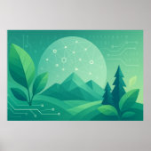 🌿デジタル自然 ポスター (正面)
