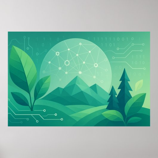 🌿デジタル自然 ポスター (正面)
