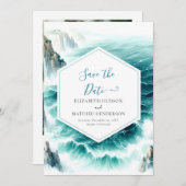 デジタル航海の印刷可結婚能 セーブザデート (正面/裏面)