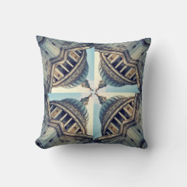 デジタル芸術のコラージュの建物のクッション クッション