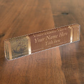 デジタル芸術の船は名札のスタイルを作りました デスクネームプレート (側面)