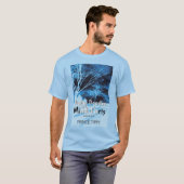 デジタル落書きおよび心屁のヒッピーt tシャツ (正面フル)