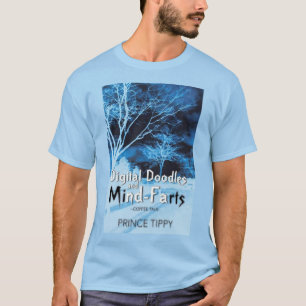 デジタル落書きおよび心屁のヒッピーt tシャツ