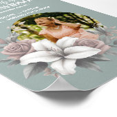 デジタル葬儀のお知らせインスタントダウンロード投稿 ポスター (角)