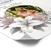 デジタル葬儀のお知らせインスタントダウンロード投稿 ポスター (角)