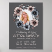 デジタル葬儀のお知らせインスタントダウンロード ポスター (正面)