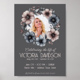 デジタル葬儀のお知らせインスタントダウンロード ポスター