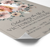 デジタル葬儀のお知らせインスタントダウンロード ポスター (角)