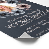 デジタル葬儀のお知らせインスタントダウンロード ポスター (角)