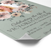 デジタル葬儀のお知らせインスタントダウンロード ポスター (角)