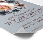 デジタル葬儀のお知らせインスタントダウンロード ポスター (角)