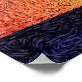 デジタル表現主義：夕日[L] ポスター (角)