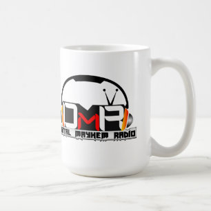 デジタル身体傷害のラジオの二重ロゴのマグ コーヒーマグカップ