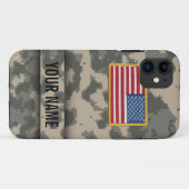 デジタル軍隊のスタイルのカムフラージュのiPhoneの場合 Case-Mate iPhoneケース (裏面(横))