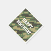デジタル軍隊迷彩 スタンダードカクテルナプキン (角)