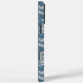 デジタル迷彩柄ネイビーブルー軍隊カモフラージュ Case-Mate iPhoneケース (裏面 / 右)