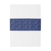 デジタル迷彩柄ブルー保カームおよびクリエイティブ文字 招待状ベリーバンド (裏面例)