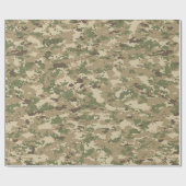 デジタル迷彩柄ラッピング紙 ラッピングペーパー (フラット)