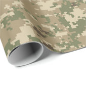 デジタル迷彩柄ラッピング紙 ラッピングペーパー (ロールコーナー)