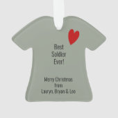 デジタル迷彩柄軍隊パーソナライズされた占領 オーナメント (裏面)