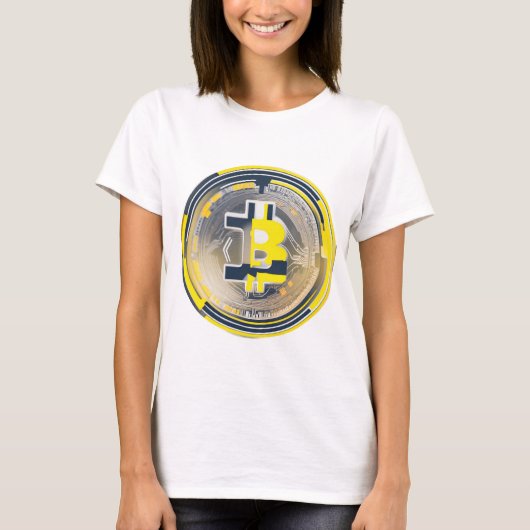 デジタル通貨デザイン- Crypto インスパイア Art Tシャツ (正面)
