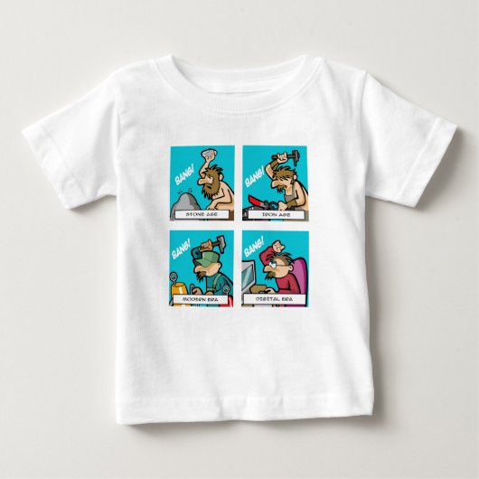 "デジタル進化 2" ベビーTシャツ (正面)