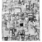 デジタル都市回路デザイン シャワーカーテン (正面)