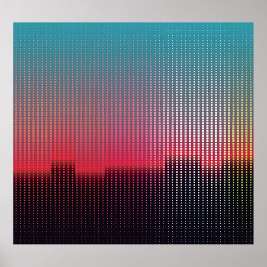 デジタル都市広場：未来的ぼやけ。 ポスター (正面)