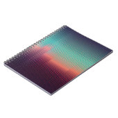 デジタル都市景観、カラフルな四角形。 ノートブック (左側)