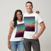 デジタル都市景観、カラフル広場。 Tシャツ (ユニセックス)