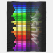 デジタル音楽 フリースブランケット (正面)