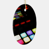 デジタル音楽Djの技術の順序子のサンプル セラミックオーナメント (右)