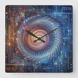 デジタル領域の発表 スクエア壁時計