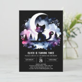 デジタル魔法の猫の誕生日 招待状 (スタンド正面)