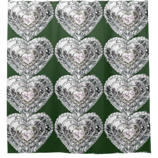 デジタル鮮やかデザインシャワーカーテン – Perfect Fi シャワーカーテン (正面)